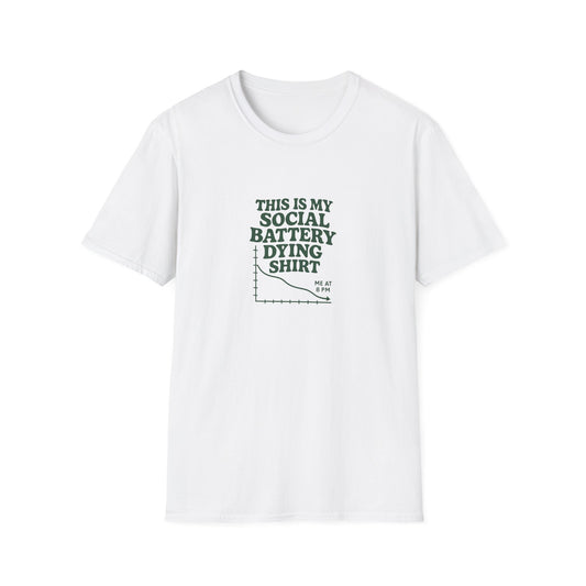 Unisex Softstyle T-Shirt - Social Battery Chart