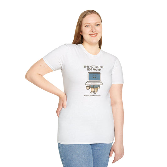 Unisex Softstyle T-Shirt - Motivation Not Found